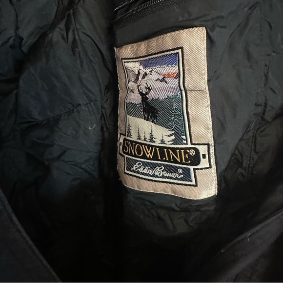 Eddie Bauer Snowline Vintage Women's Goose Down Black Jacket Sz Medium Tall GUC - Picture 7 of 8